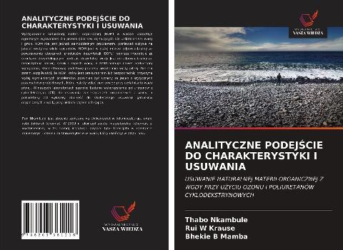 ANALITYCZNE PODEJ¿CIE DO CHARAKTERYSTYKI I USUWANIA