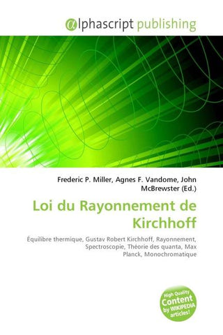 Loi du Rayonnement de Kirchhoff