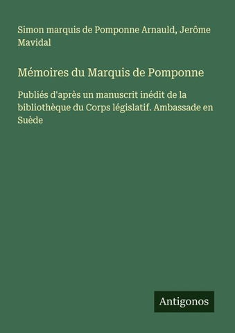 Mémoires du Marquis de Pomponne