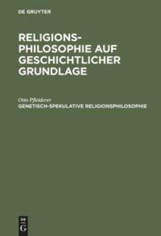Genetisch-spekulative Religionsphilosophie