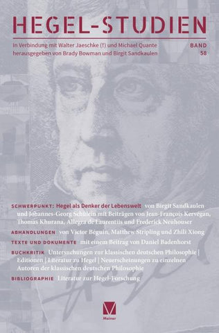 Hegel-Studien Band 58