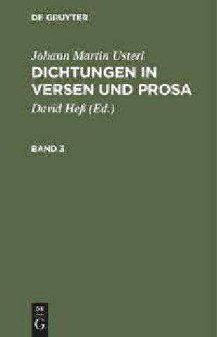 Dichtungen in Versen und Prosa. Band 3