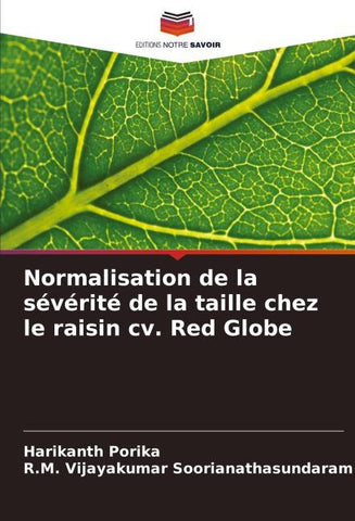 Normalisation de la sévérité de la taille chez le raisin cv. Red Globe