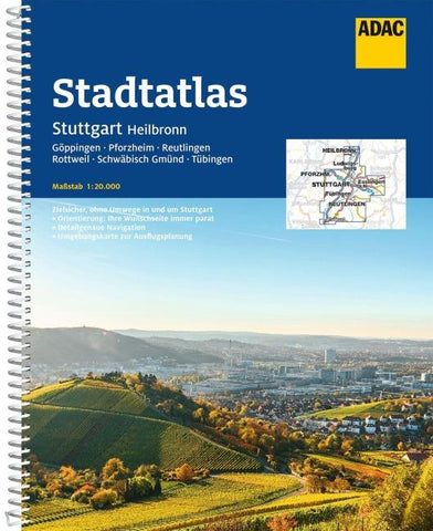 ADAC Stadtatlas Stuttgart, Heilbronn 1:20.000