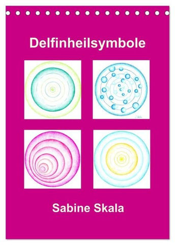 Delfinheilsymbole (Tischkalender 2026 DIN A5 hoch), CALVENDO Monatskalender