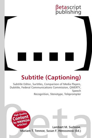 Subtitle (Captioning)