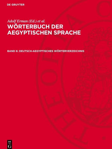 Deutsch-Aegyptisches Wörterverzeichnis