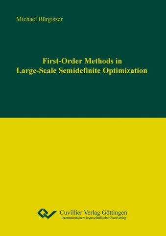 First-Order Methods in Large-Scale Semidenite Optimization
