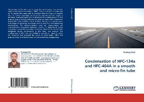Condensation of HFC-134a and HFC-404A in a smooth and micro-fin tube