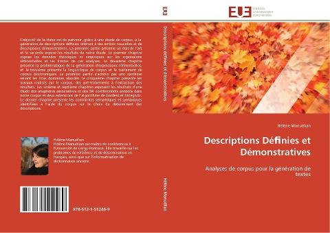 Descriptions Dé¿nies  et Démonstratives
