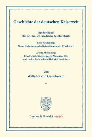 Geschichte der deutschen Kaiserzeit.