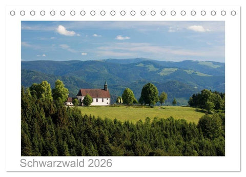 Schwarzwald 2026 (Tischkalender 2026 DIN A5 quer), CALVENDO Monatskalender