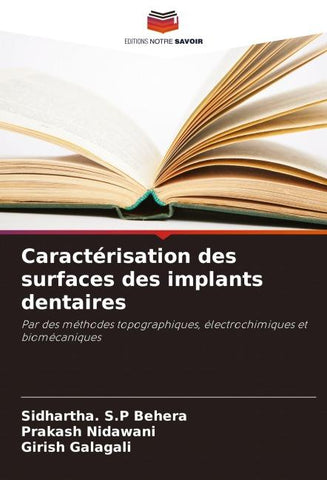 Caractérisation des surfaces des implants dentaires