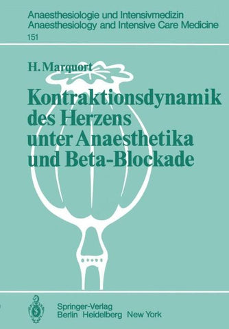 Kontraktionsdynamik des Herzens unter Anaesthetika und Beta-Blockade