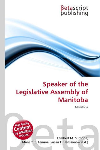 Speaker of the Legislative Assembly of Manitoba
