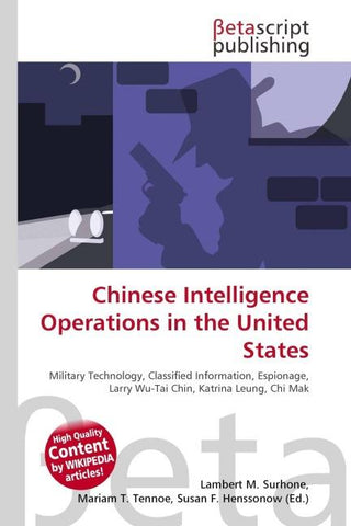 Chinese Intelligence Operations in the United States