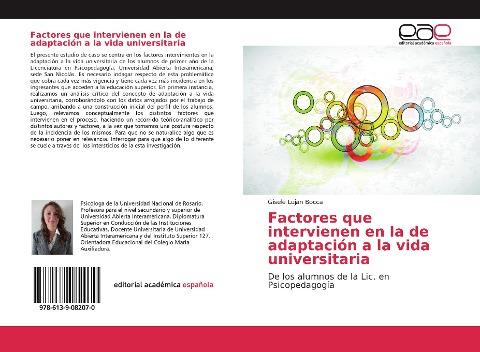 Factores que intervienen en la de adaptación a la vida universitaria