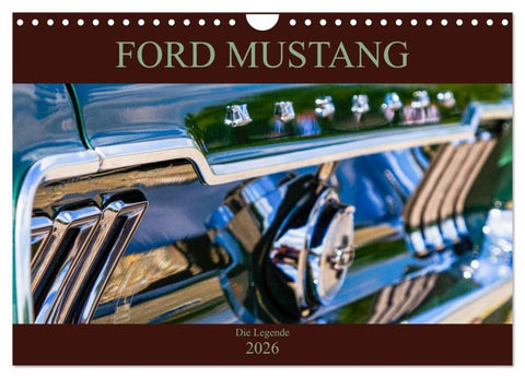 Ford Mustang - Die Legende (Wandkalender 2026 DIN A4 quer), CALVENDO Monatskalender