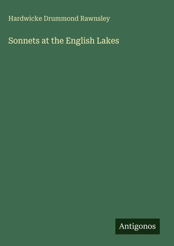 Sonnets at the English Lakes