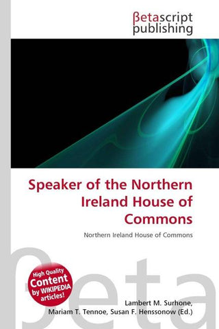 Speaker of the Northern Ireland House of Commons