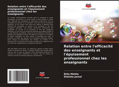 Relation entre l'efficacité des enseignants et l'épuisement professionnel chez les enseignants