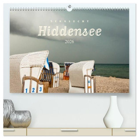 Sehnsucht Hiddensee 2026 (hochwertiger Premium Wandkalender 2026 DIN A2 quer), Kunstdruck in Hochglanz
