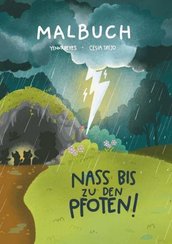 Malbuch - Nass bis zu den Pfoten!
