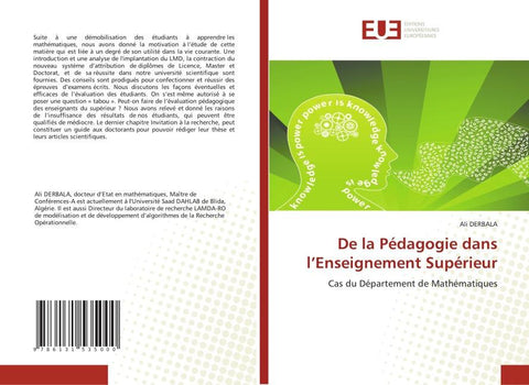 De la Pédagogie dans l'Enseignement Supérieur