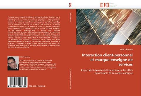 Interaction client-personnel et marque-enseigne de services