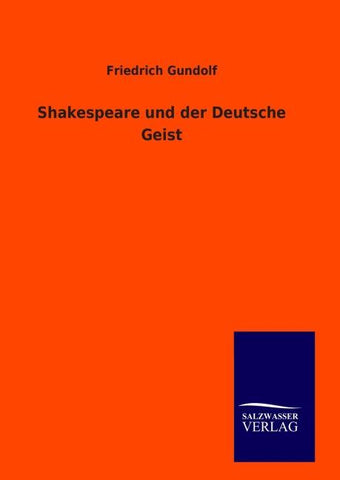 Shakespeare und der Deutsche Geist
