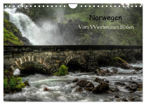 Norwegen - Vom Westen zum Süden (Wandkalender 2026 DIN A4 quer), CALVENDO Monatskalender