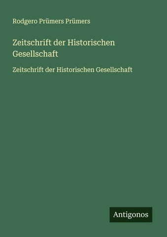 Zeitschrift der Historischen Gesellschaft