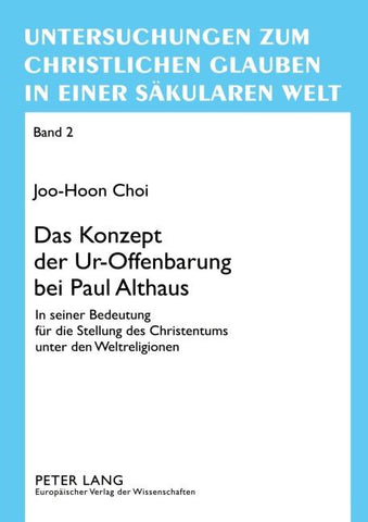 Das Konzept der Ur-Offenbarung bei Paul Althaus