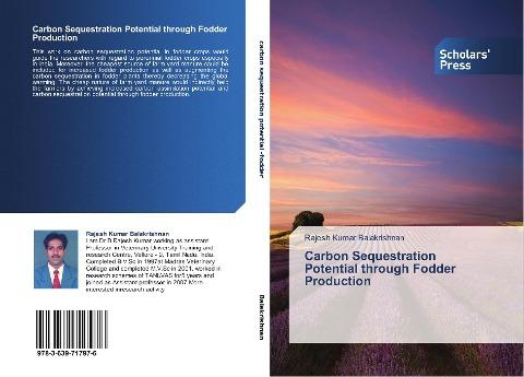 Carbon Sequestration Potential through Fodder Production