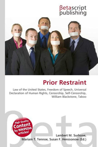 Prior Restraint