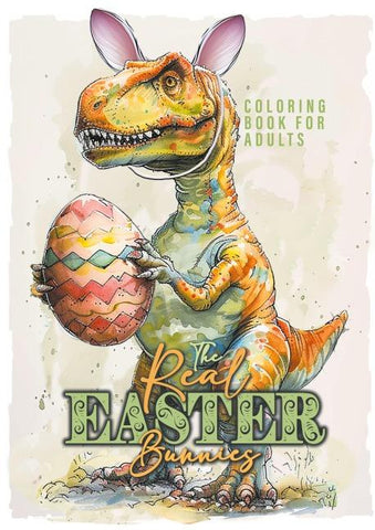 Die echten Osterhasen Malbuch für Erwachsene
