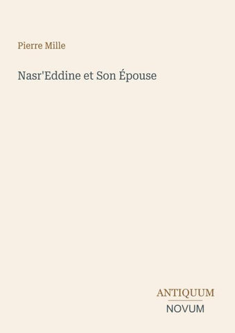 Nasr'Eddine et Son Épouse