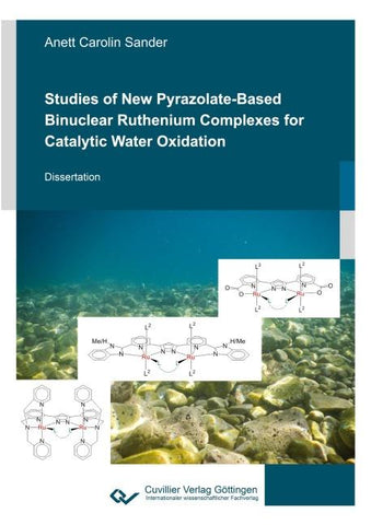 Studies of New Pyrazolate-Based Binuclear Ruthenium Complexes for Catalytic Water Oxidation
