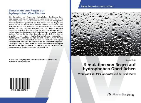 Simulation von Regen auf hydrophoben Oberflächen