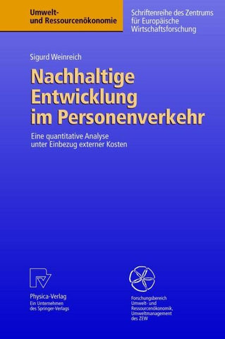 Nachhaltige Entwicklung im Personenverkehr