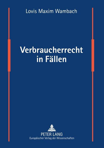 Verbraucherrecht in Fällen