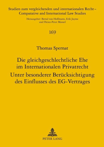 Die gleichgeschlechtliche Ehe im Internationalen Privatrecht