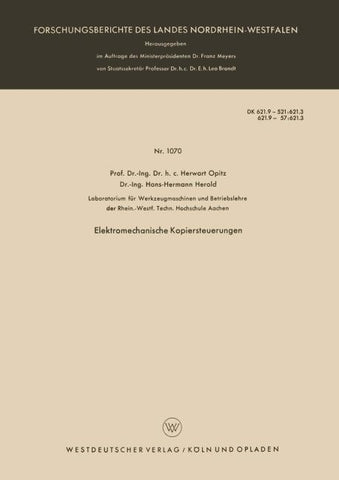 Elektromechanische Kopiersteuerungen