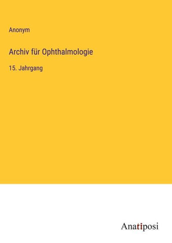 Archiv für Ophthalmologie