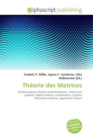 Théorie des Matrices