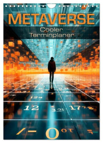 METAVERSE Cooler Terminplaner (Wandkalender 2026 DIN A4 hoch), CALVENDO Monatskalender