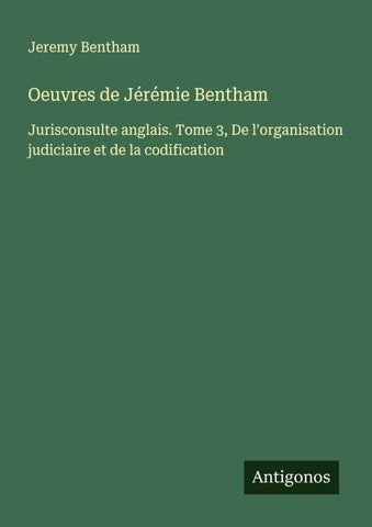 Oeuvres de Jérémie Bentham