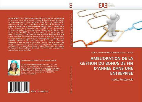 AMELIORATION DE LA GESTION DU BONUS DE FIN D'ANNEE DANS UNE ENTREPRISE