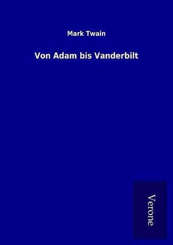 Von Adam bis Vanderbilt