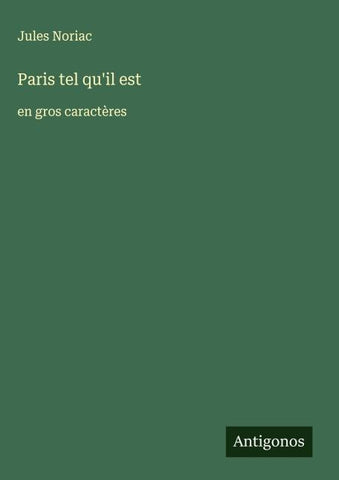 Paris tel qu'il est